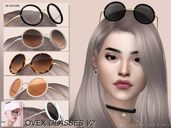 Sims 4 OVEX Glasses V2 by Pralinesims at TSR