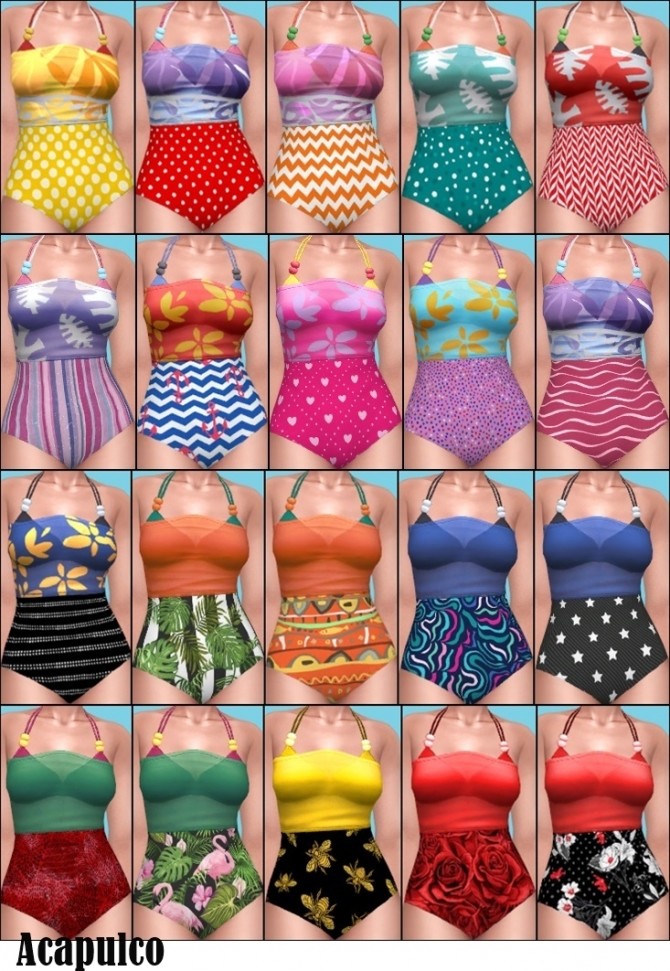 Sims 4 Swimsuits 2019 at Annett’s Sims 4 Welt