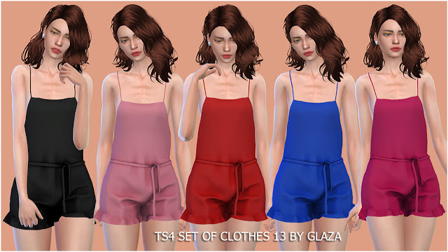 Sims 4 Romper   CLOTHES 13 (P) at All by Glaza