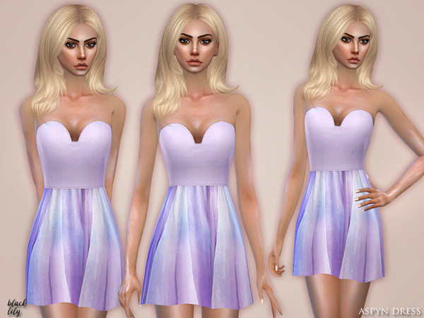 Sims 4 Aspyn Dress by Black Lily at TSR