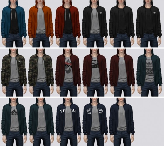 Zip Up Hoodie (P) at Darte77 » Sims 4 Updates