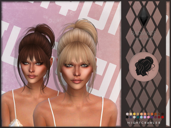 Sims 4 Radiance hair by Nightcrawler Sims at TSR