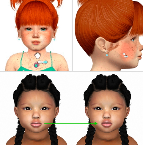 Sims 4 ALL BODY UNLOCKED SLIDERS FOR TODDLERS + EXTRAS at REDHEADSIMS