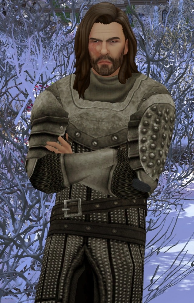 Sims 4 Game of Thrones The Hound Sandor Clegane outfit by HIM666 at Mod The Sims