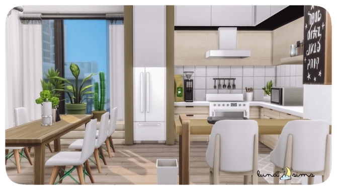 SCANDINAVIAN APARTMENT at Luna Sims » Sims 4 Updates