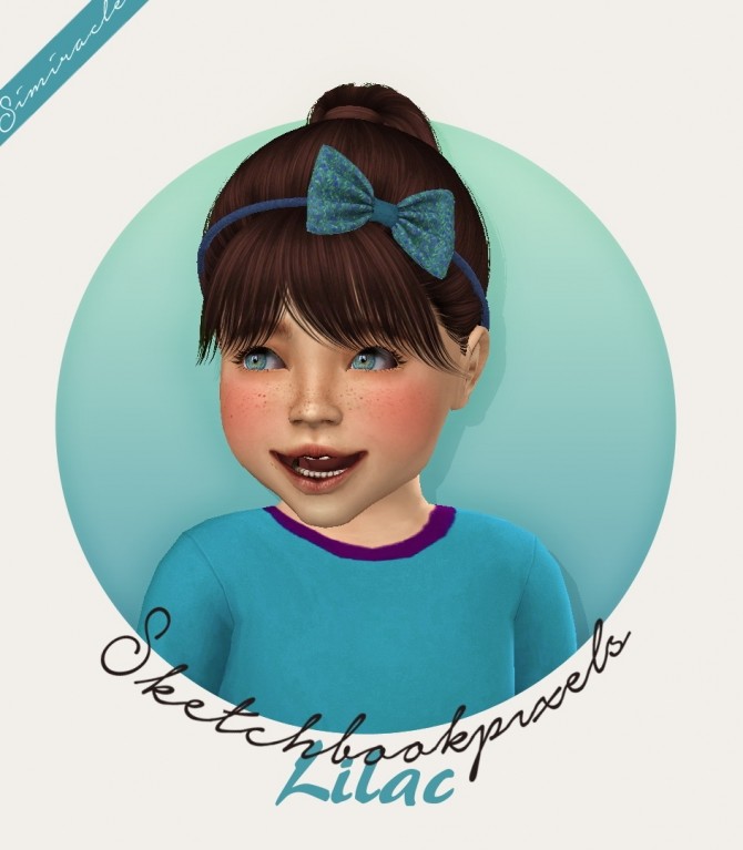 Sims 4 Sketchbookpixels Lilac headband Toddler Version 3T4 at Simiracle