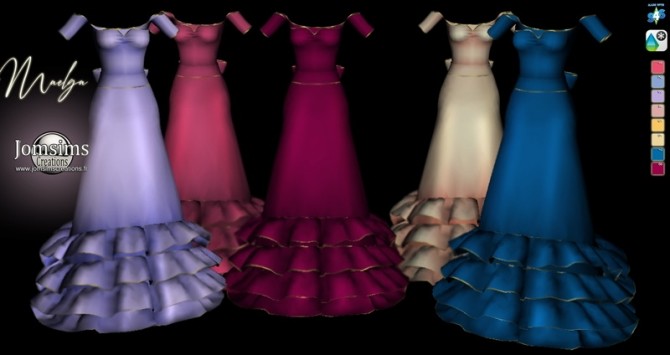 Sims 4 Maelga dress at Jomsims Creations