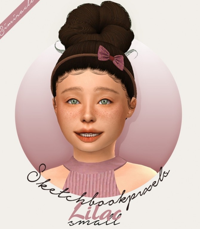 Sketchbookpixels Lilac headband Kids Version 3T4 at Simiracle » Sims 4 ...