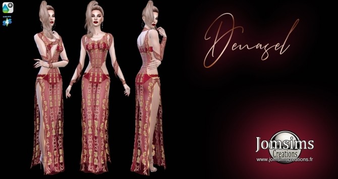 Sims 4 Denasel dress at Jomsims Creations