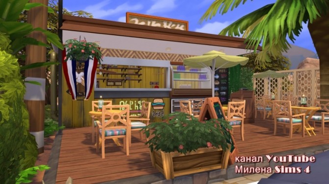Sims 4 Restaurant On the road at Sims by Mulena