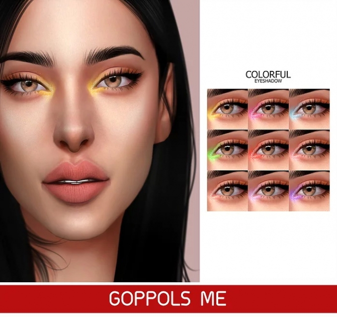 Gpme Colorful Eyeshadow At Goppols Me Sims 4 Updates