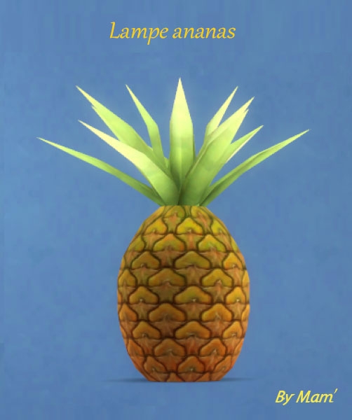Sims 4 Fruit lamps by Maman Gateau at Sims Artists