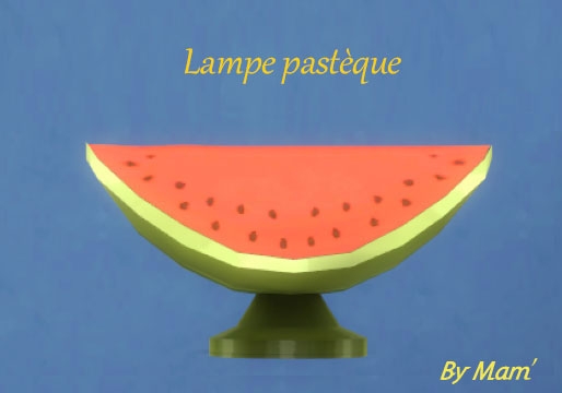 Sims 4 Fruit lamps by Maman Gateau at Sims Artists