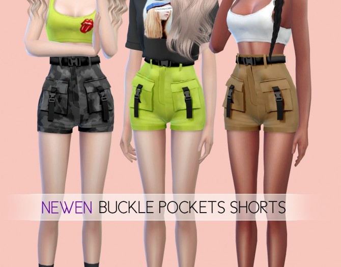 Sims 4 Top, shorts and dress at NEWEN