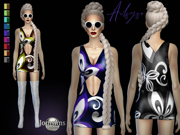 Sims 4 Ailsyse dress by jomsims at TSR