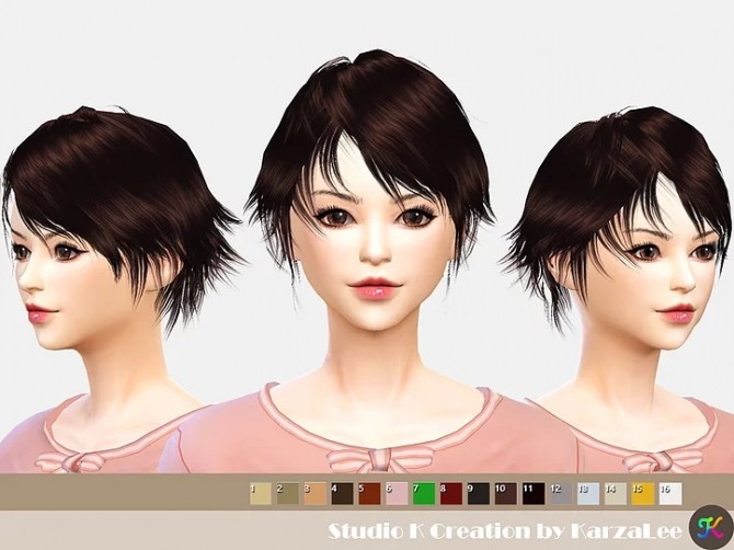 Sims 4 Hair SKC01 Nero at Studio K Creation
