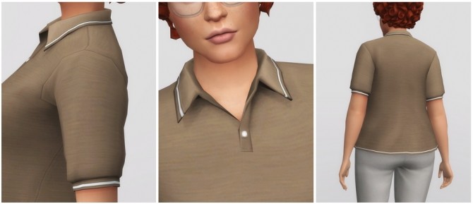 Sims 4 Simple Polo Shirt F at Rusty Nail