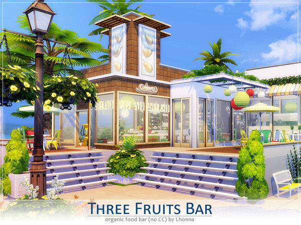 Sims 4 Three Fruits Bar by Lhonna at TSR