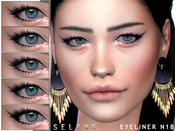 Sims 4 Eyeliner N18 by Seleng at TSR