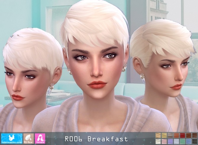 Sims 4 R006 Breakfast hair (P) at Newsea Sims 4