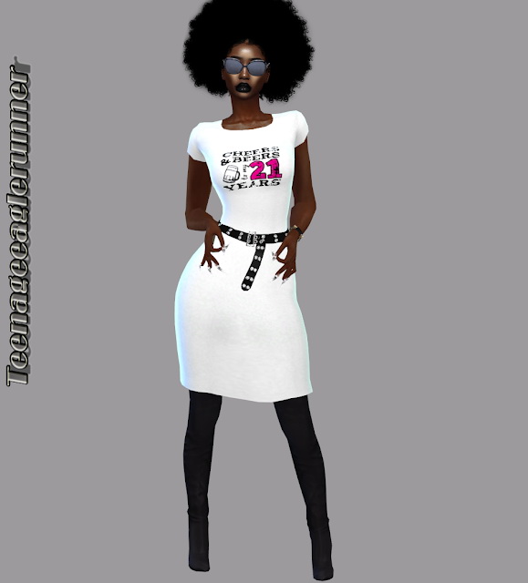 Sims 4 Summer Printed Dresses Set at Teenageeaglerunner