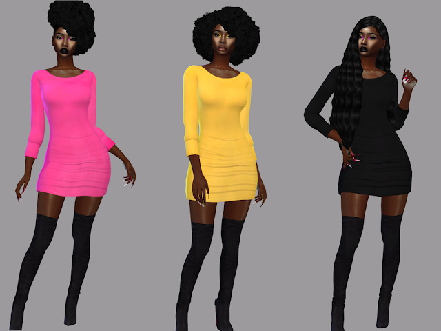 Sims 4 Summer Printed Dresses Set at Teenageeaglerunner