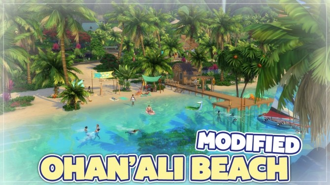 Sims 4 OhanAli Beach Modified no CC by Axaba at Mod The Sims