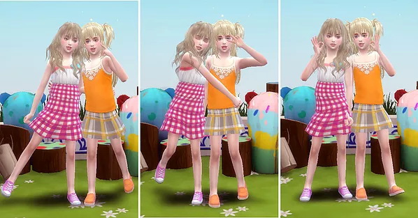 Sims 4 Twins pose (Child) at A luckyday