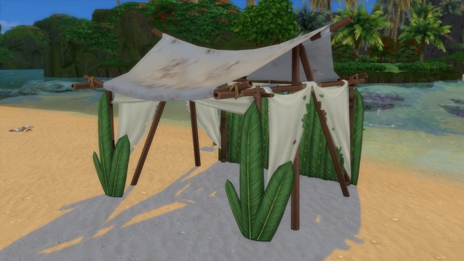 Sims 4 Wooden arbor of castaways by Serinion at Mod The Sims