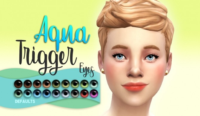 Sims 4 Aqua Trigger Eyes Collection Part1 at Miss Ruby Bird