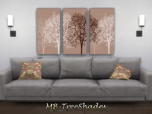 Sims 4 MB Tree Shades modern painting by matomibotaki at TSR