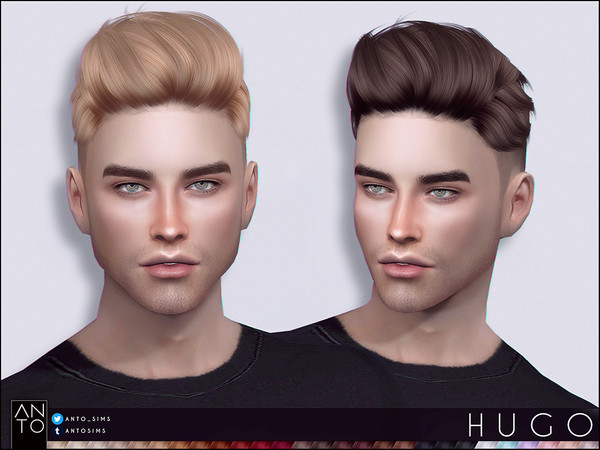 Sims 4 Hugo Hairstyle by Anto at TSR