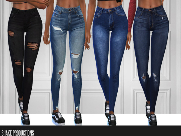Sims 4 296 SET 4 jeans by ShakeProductions at TSR