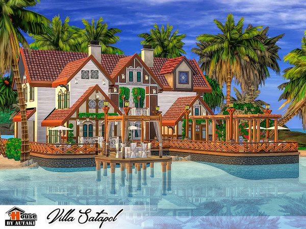 Sims 4 Villa Satapol by autaki at TSR