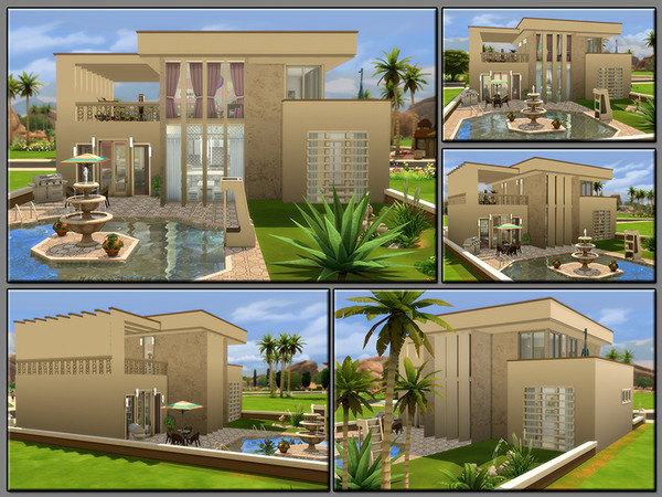 Sims 4 MB Sand Dune house by matomibotaki at TSR