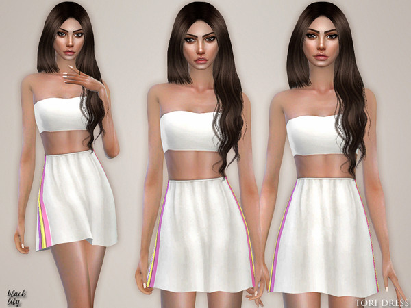 Sims 4 Tori Dress by Black Lily at TSR