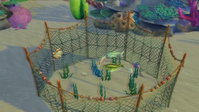 Sims 4 Sulani ocean fishing net by Serinion at Mod The Sims