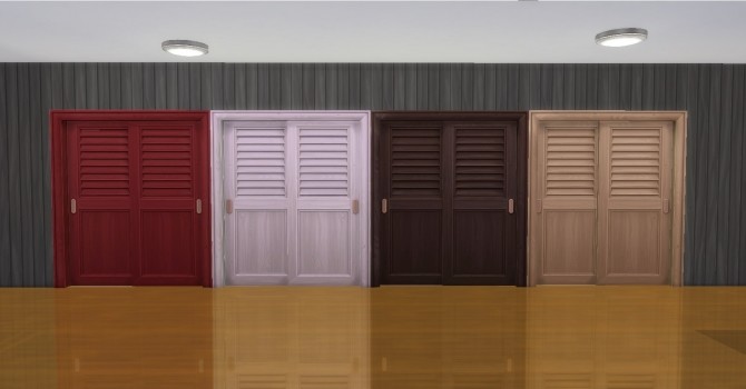 Sims 4 The Closet Sliding Doors by AdonisPluto at Mod The Sims