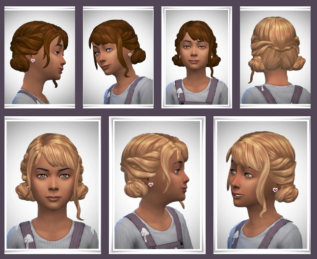 Sims 4 Paula Knots hair at Birksches Sims Blog