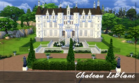 Chateau LeBlanc – French Castle by hellokittay at Mod The Sims