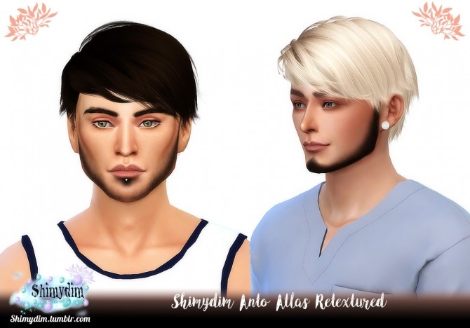 Sims 4 Anto Atlas Hair Retexture + Child Naturals + Unnaturals at Shimydim Sims