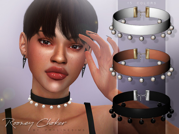 Sims 4 Rooney Choker by Pralinesims at TSR