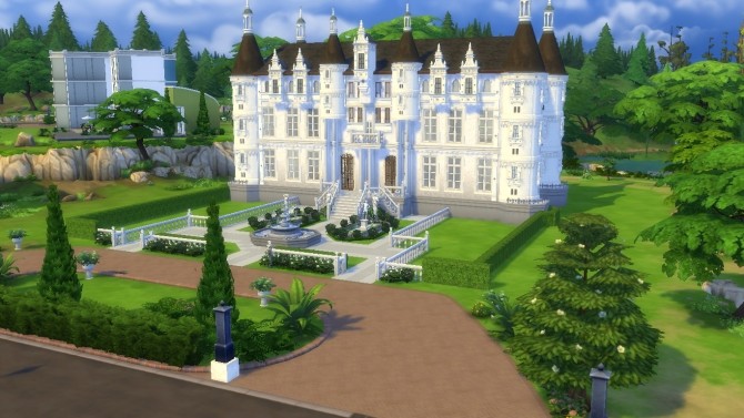 Sims 4 Chateau LeBlanc   French Castle by hellokittay at Mod The Sims