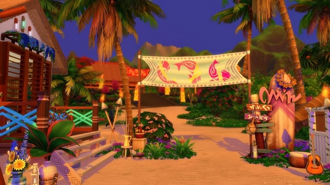 Sims 4 Coconut Beach by Angerouge at Studio Sims Creation