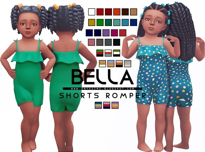 Sims 4 Bella Shorts Romper at Onyx Sims