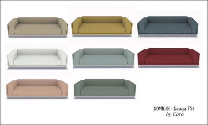 Sims 4 Pearl Livingroom sofa, vase & chair at DOMICILE Design TS4