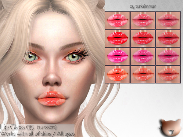Sims 4 Lip Gloss 05 by turksimmer at TSR