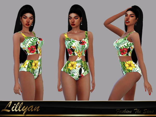 Sims 4 Swimsuit Safira by LYLLYAN at TSR