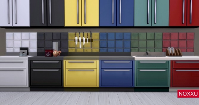 Sims 4 Kitchen Backsplash Simple Tile by rynnmenner at Mod The Sims