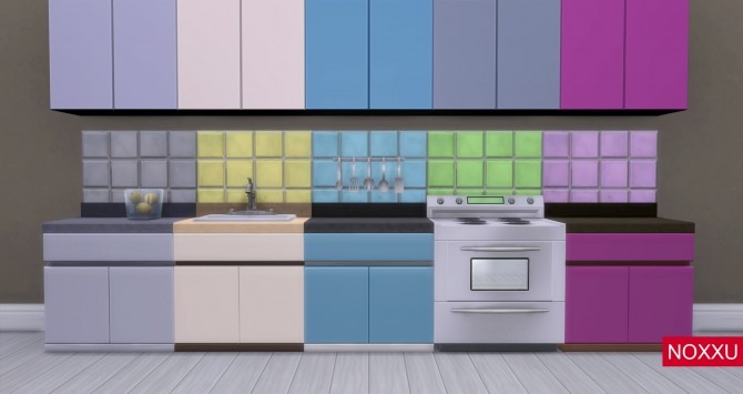 Sims 4 Kitchen Backsplash Simple Tile by rynnmenner at Mod The Sims